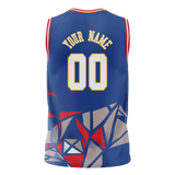 Custom Team Design Blue & Red Colors Design Sports Basketball Jersey BS00DP042009