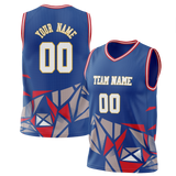 Custom Team Design Blue & Red Colors Design Sports Basketball Jersey