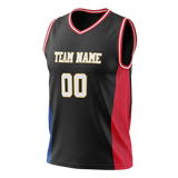 Custom Team Design Black & Red Colors Design Sports Basketball Jersey BS00DP070109