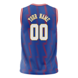 Custom Team Design Red & Blue Colors Design Sports Basketball Jersey BS00DP090920