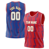 Custom Team Design Red & Blue Colors Design Sports Basketball Jersey BS00DP090920