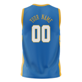 Custom Team Design Blue & Gold Colors Design Sports Basketball Jersey BS00GSW012013