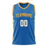 Custom Team Design Blue & Gold Colors Design Sports Basketball Jersey BS00GSW012013