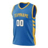 Custom Team Design Blue & Gold Colors Design Sports Basketball Jersey BS00GSW012013