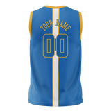 Custom Team Design Blue & Gold Colors Design Sports Basketball Jersey BS00GSW022013