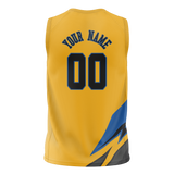 Custom Team Design Gold & Blue Colors Design Sports Basketball Jersey BS00GSW051320