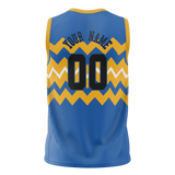 Custom Team Design Blue & Gold Colors Design Sports Basketball Jersey BS00GSW072013