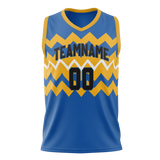 Custom Team Design Blue & Gold Colors Design Sports Basketball Jersey BS00GSW072013