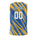 Custom Team Design Blue & Gold Colors Design Sports Basketball Jersey BS00GSW082013