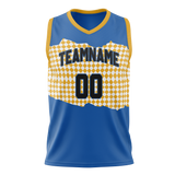 Custom Team Design Blue & Gold Colors Design Sports Basketball Jersey BS00GSW092013