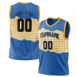 Custom Team Design Blue & Gold Colors Design Sports Basketball Jersey BS00GSW092013