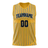 Custom Team Design Blue & Gold Colors Design Sports Basketball Jersey BS00GSW102013