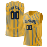 Custom Team Design Blue & Gold Colors Design Sports Basketball Jersey