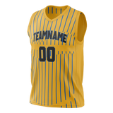 Custom Team Design Blue & Gold Colors Design Sports Basketball Jersey BS00GSW102013