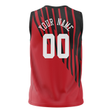 Custom Team Design Red & Black Colors Design Sports Basketball Jersey BS00HR010901