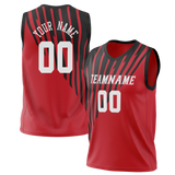 Custom Team Design Red & Black Colors Design Sports Basketball Jersey BS00HR010901