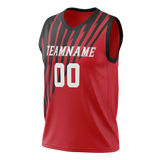 Custom Team Design Red & Black Colors Design Sports Basketball Jersey BS00HR010901