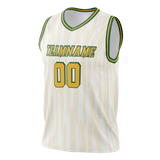 Custom Team Design Cream & White Colors Design Sports Basketball Jersey BS00HR030502