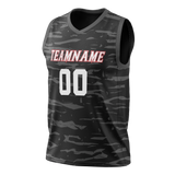 Custom Team Design Black & Gray Colors Design Sports Basketball Jersey BS00HR050103