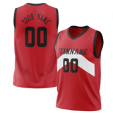 Custom Team Design Red & White Colors Design Sports Basketball Jersey BS00HR060902