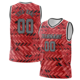 Custom Team Design Red & Black Colors Design Sports Basketball Jersey BS00HR090901