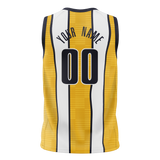 Custom Team Design Yellow & White Colors Design Sports Basketball Jersey BS00IP011202