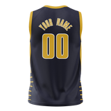 Custom Team Design Dark Purple & Yellow Colors Design Sports Basketball Jersey BS00IP022212