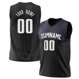 Custom Team Design Black & Dark Purple Colors Design Sports Basketball Jersey