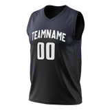 Custom Team Design Black & Dark Purple Colors Design Sports Basketball Jersey BS00IP030122