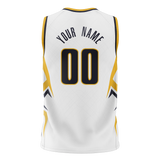 Custom Team Design White & Yellow Colors Design Sports Basketball Jersey BS00IP090212