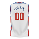 Custom Team Design White & Red Colors Design Sports Basketball Jersey BS00LAC040209