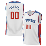 Custom Team Design White & Red Colors Design Sports Basketball Jersey BS00LAC040209