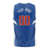 Custom Team Design Blue & White Colors Design Sports Basketball Jersey BS00LAC062002