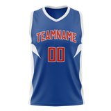 Custom Team Design Blue & White Colors Design Sports Basketball Jersey BS00LAC062002