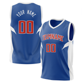 Custom Team Design Blue & White Colors Design Sports Basketball Jersey