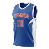 Custom Team Design Blue & White Colors Design Sports Basketball Jersey BS00LAC062002