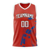 Custom Team Design Red & Blue Colors Design Sports Basketball Jersey BS00LAC070920