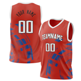 Custom Team Design Red & Blue Colors Design Sports Basketball Jersey BS00LAC070920