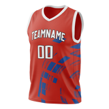 Custom Team Design Red & Blue Colors Design Sports Basketball Jersey BS00LAC070920