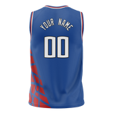 Custom Team Design Blue & Red Colors Design Sports Basketball Jersey BS00LAC082009