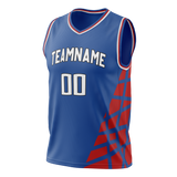 Custom Team Design Blue & Red Colors Design Sports Basketball Jersey BS00LAC082009