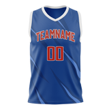 Custom Team Design Blue & Light Blue Colors Design Sports Basketball Jersey BS00LAC102021