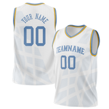 Custom Team Design White & Light Blue Colors Design Sports Basketball Jersey BS00LAL020221