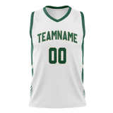 Custom Team Design White & Kelly Green Colors Design Sports Basketball Jersey BS00MB010215