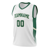 Custom Team Design White & Kelly Green Colors Design Sports Basketball Jersey BS00MB010215