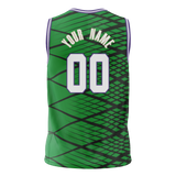 Custom Team Design Kelly Green & Black Colors Design Sports Basketball Jersey BS00MB021501