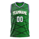 Custom Team Design Kelly Green & Black Colors Design Sports Basketball Jersey BS00MB021501