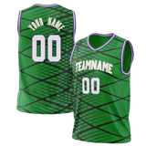 Custom Team Design Kelly Green & Black Colors Design Sports Basketball Jersey