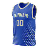 Custom Team Design Blue & Silver Colors Design Sports Basketball Jersey BS00MB032004