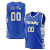 Custom Team Design Blue & Silver Colors Design Sports Basketball Jersey BS00MB072004